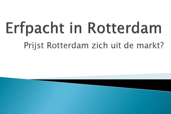 Presentatie over erfpacht van Edwin Markus