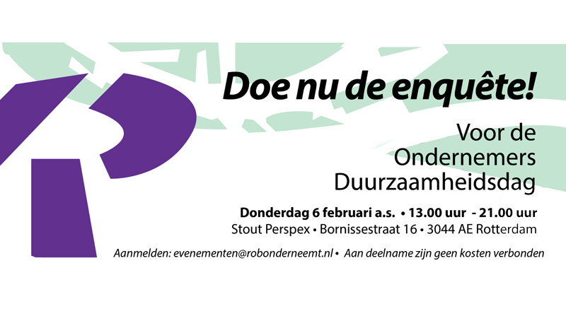 Doe nu mee aan de enquête voor de Ondernemersduurzaamheidsdag op donderdag 6 februari a.s.